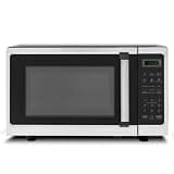 Techomey 0.7 Cu.Ft Countertop Microwave Oven, 700W 120V Digital Microwave with LED Display, Child Lock, 10 Power Levels & 6 Auto Cooking Menus, Easy to Use for Kitchen, Dorm, Apartment