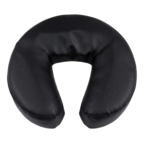 South Beach Leather Men's Travel Neck Pillow Cushion - Universal Crescent Headrest Pillow - Neck Head Cushion for Massage Chairs Spa Bed