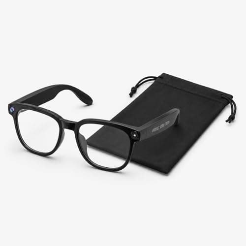 SGUKZF AI Smart Glasses with Camera (Jet Black Glasses Pouch Included)
