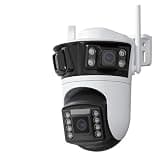 OCRLVZFYQGMK 6K 12MP AI 3-Lens Security Camera System – 3-Screen Live View, Human Detection, Waterproof IP66, 4K Ultra HD Video Surveillance(US Plug,6MP Add 128G Card)