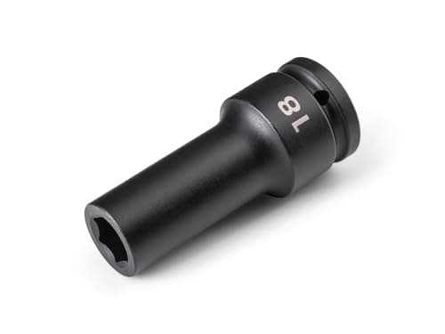 TEKTON 3/4 Inch Drive x 18 mm Deep 6-Point Impact Socket | SID33118