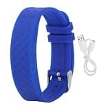 Mavaol Vibrating Alarm Reminder Watch USB Charging 45 Days Standby LED Fitness Tracker Watch with Timer Blue for Calories Sleep Tracking Blue