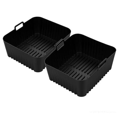 2Pcs Silicone Air Fryer Mould，Compatible For COSORI，8.5L Dual Fryer Reusable Oven Baking Tray Air Fryer Accessories Baking
