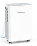 Dravonic 30 Pints Dehumidifier for Basement, 2000 Sq.Ft Dehumidifiers for Home with 3.3ft Continuous Drain Hose, 3 Modes Dehumidifier for Bathroom, Real-Time Humidity Display