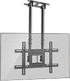 TV Bracket, Ceiling TV Mount, Adjustable Height TV Ceiling Mount for 37-80 Inch Flat and Curved TVs Up to 70kg, Up to VESA 600x400mm TV Mount TV Stand