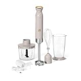 LUGBAR Beautiful 2-Speed Immersion Blender with Chopper by Drew Barrymore (Porcini Taupe)