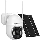 4MP Solar Security Camera Wireless Outdoor, 355° Pan & Tilt Cam with Color Night Vision, Motion Detection, Dual-Band WiFi 5GHz/2.4GHz, IP65, Two-Way Audio, Cloud/Local Storage (MicroSD Not Included)