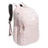 adidas Excel 7 School Backpack for Laptop, Gym and Travel, 34L, Sandy Pink/White/7.5, OSFA