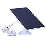 4W Solar Panel 2nd/3rd/3rd /4th, Monocrystalline Silicon with Cable, Adjustable Bracket, Black(White)
