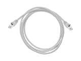 Olialia Cat 6A RJ-45 Ethernet Network Patch Cable - 6ft, Stranded, 550MHz, 26AWG, Pure Bare Copper, Flexboot Shielded Category 6A Ethernet Cable, Light Gray