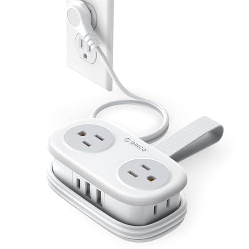 Cruise Approved Travel Power Strip, ORICO 4 Outlets 3 USB Ports (1 USB C) with 4FT Wrapped Short Extension Cord, Compact Power Strip for Hotel Travel Essentials-AP3