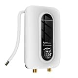 Electric Tankless Water Heater, 11kW 240V on Demand Instant Endless Electric Hot Water Heater with Self-Modulating LED Display Knob Control, CSA Certified, Space Saving for Indoor Installation