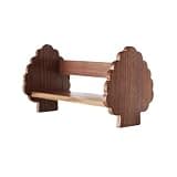 CFGH6FDF Desk Bookshelf Retro Black Walnut Tabletop Book Display Organizer for Home Office Freestanding Book Shelf