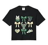 NBA Milwaukee Bucks Bow Grid Comfort Colors Crop Top