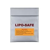CNHL Lipo Safe Bag Fireproof Explosionproof Safe Bag for Charging and Storage(9x7in)