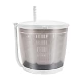 FURNITLEG 2 in 1 Hand Crank Washing Machine, 13.8"L × 12.6"H, Portable Manual Clothes Washing Machine, Non-Electric Washer for Camping, Apartments, And Dorms