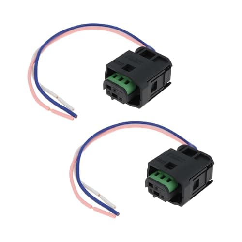 SING F LTD 2Pcs 3Pin Parking Sensor Wiring Connector Plug Harness 51755060 Compatible with Peugeot