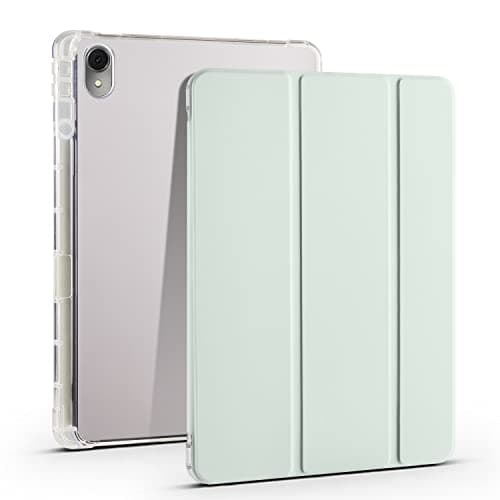 for Huawei MatePad 11 (2023) .0inch Case Slim Lightweight Protective Smart Cover Shockproof with Clear Back Shell w/Pencil Holder, Auto Wake/Sleep(Light Green)
