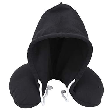 Oyhhalginate Travel Pillow Comfortable Portable Memory Foam U Shaped Neck Pillow, Head and Neck Support Pillow for Airplane Car Bus, Cotton Cover with Foam Particles for Autumn Winter