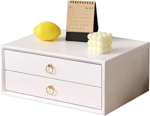 ZGLINMZ Solid Wood Office Desk File Cabinet with Multiple Storage Drawers for Home Office Organization (4 Color Options Available)