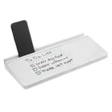 Amazon Basics Desktop Dry Erase Whiteboard with Organizer and Accessories, Tempered Glass, 15.7 x 5.4 inches, White