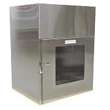 Stainless Steel HEPA Filtered Pass-Through, Wall Mount, Fully Welded Body, Recirculating, Mechanical interlock