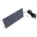 5w 12v Polycrystalline Solar Panel With Dc 5521 Port For Charging For Battery And Garden Lights Outdoor Weather Resistant With 300cm Cable
