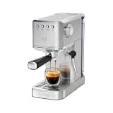 VIOMI T1A Espresso Machine 20 Bar, Compact Espresso Maker with Milk Frother, Coffee Machine with 37oz Removable Water Tank, Cold Brew Machines for Home Barista, Latte, Cappuccino Machine, Silver