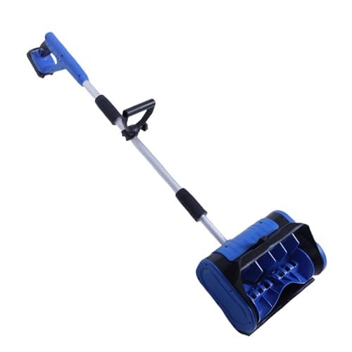 AMONIDA Portable Electric Snow Shovel, Cordless Snow Thrower Hand Push Detachable, Powerful Brushless Motor 4000mAh Battery, Efficient Removal for Home School Road Driveways