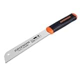 JORGENSEN Japanese Pull Saw, 7.25" Hand Saw Single Edge, 17-TPI SK5 Flexible Blade Handsaws, Flush Cut Saw with Soft Grip Handle for Fine Woodworking & Fast, Precise Cuts