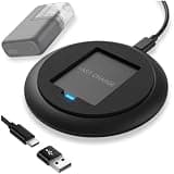 Qi Technology with Fast Charge for Tandem Mobi Charger Pad Replacement, Wireless Charging Pad and Tandem Mobi Accessories for Insulin Pump with USB C to USB A Adapter