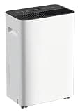 Dehumidifier, 30 Pint Dehumidifier for Home & Basement, Up to 2500 Sq.Ft, 4 in 1 with Dry Clothes Function, Automatic Defrost, 38dB Quiet Sleep Mode, Timer, Drain Hose, Smart Touch