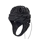 Soft Shell Rugby 7v7 Football Helmet Foam Padded Scrum Cap Headgear Autism Safety Bump Hat Head Support Protector Adjustable Flag Football Soccer Goalie Helmet for Youth Kids Adults