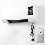 Wall Mounted Smart Air Conditioner Fan, Portable Ductless Mini Ac Unit No Window 2 in 1 Ptc Fast Heating & Natural Airflow, Ac Heater Combo for Bedroom Bathroom Garage RV(White)