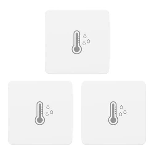 THIRDREALITY Zigbee Temperature and Humidity Sensor Lite 3Pack,Smart Thermometer and Hygrometer, Compatible with Echo Devices with Zigbee Hub Built-in,Home Assistant, SmartThings, Homey,Hubitat