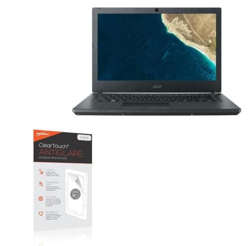 BoxWave Screen Protector Compatible with Acer TravelMate P2 (TMP2510-G2) - ClearTouch Anti-Glare (2-Pack), Anti-Fingerprint Matte Film Skin