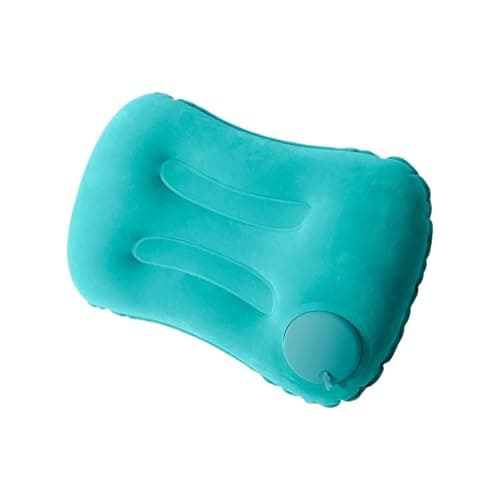 Portable Comfortable Inflatable Pillow, Camping, Pool, Ultra Soft Car(Green)