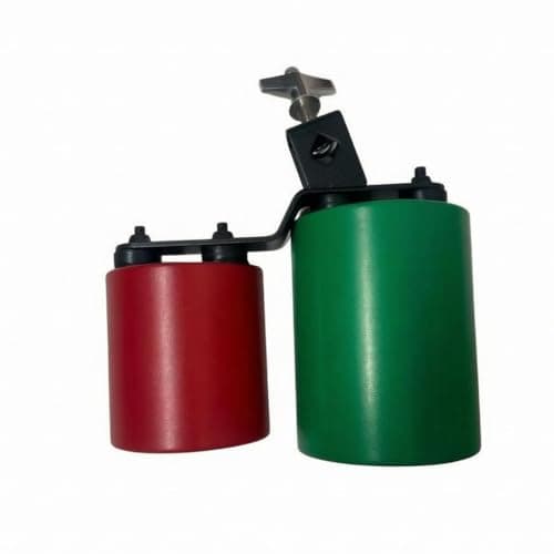Bffcnl Double Drum Black Metal Hardware Musical Instrument Matte Finish Children's Toy for Mounting, Green And Red