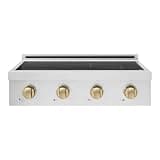 ZLINE Autograph 30 in. Paramount Induction Rangetop with 4 Element Cooktop and Bronze Accents