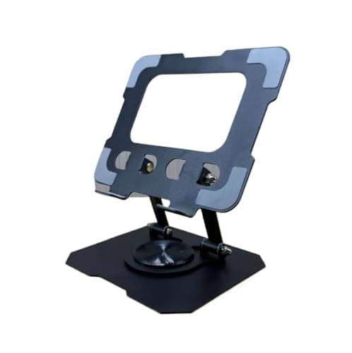 RXJPASD Multi-Angle 360° Rotatable Metal Stand, Foldable Stable Holder for Laptops, Tablets & Phones(Black)