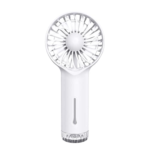 Gooddyiyukey Small Hand Fan with Mist, 3 Speeds USB Rechargeable Portable Fan with Mist,Summer Powerful Cooling Battery Operated Quiet Personal Fan for Office Camping Gym Makeup Car Travel
