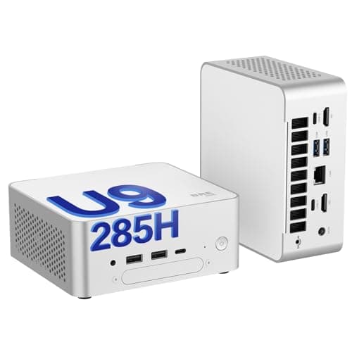 BRE NUC Mini PC, Ultra 9-285H (16C/16T,up to 5.4GHz), 32GB DDR5 RAM, 1TB PCIe 4.0×4 SSD | Quad 4K & 60Hz Display | WiFi 6E / BT 5.3/2.5G LAN/Dual USB 4.0 | Micro PC Supports Expansion.
