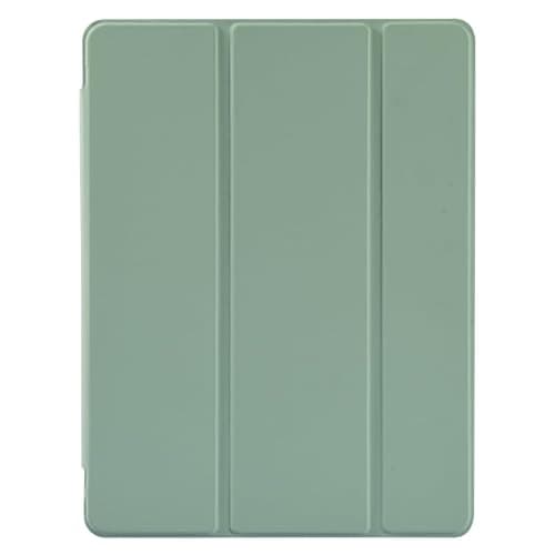 Tyansz Case for XiaoMi Pad 7/7 Pro 11.2inch 2024 Tri-Fold Protective Cover PU Frosted Transparent Bezel Flexible Soft Case with Pen Holder Intelligent Slim Design (Light Green)