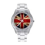 NTVOWPZO Three-Hand Analog Stainless Steel Watches for Men Easy Reader