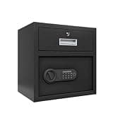 fireproof safe 1.69 Cubic Cabinet Safe Feet Steel Security Lock Box with Electronic Keypad Backup Key Access for Cash, Jewelry, Documents