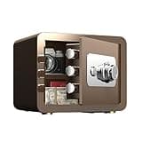 Fireproof Safe Box, Fire-Resistant Steel Security Vault with Mechanical Code Lock, Large Capacity, Anti-Theft Protection for Valuables, Jewelry & Documents, Ideal for Home Use(15"x11.8"x11.8") golden