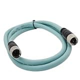M12 X-Code 8 Pin Female to Female Cat7 Ethernet 1M High Flex PVC Industrial Network