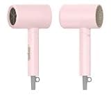 BABONIR Hair Dryer with Diffuser for Women, 1875W Fast Drying Ionic Blow Dryer for Home Use, Lightweight Foldable Hairdryer with Concentrator Nozzle, 3 Heat 2 Speed Settings