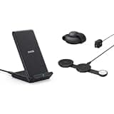 Anker PowerWave Qi-Certified 10W Wireless Charging Stand & MagGo Qi2 15W 3-in-1 Ultra-Foldable Wireless Charging Pad Bundle, Fast Charging for iPhone, AirPods & Apple Watch