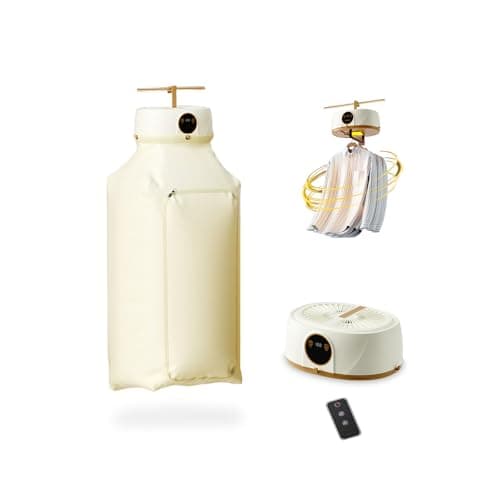 Upgraded Automatic Ironing Machine, Portable Clothes Dryer with Remote Control, Inflatable Shirt Ironing Machine with Garment Steamer & Folding System for Apartment, Travel (2PCS)